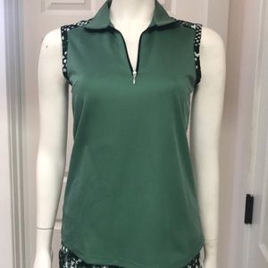 Bermuda Sands Fringe Golf/Athletic Zip Polo, NWT!